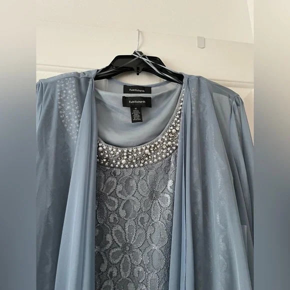 R&M Richard MOB dress, teal size 16 - Picture 2 of 13